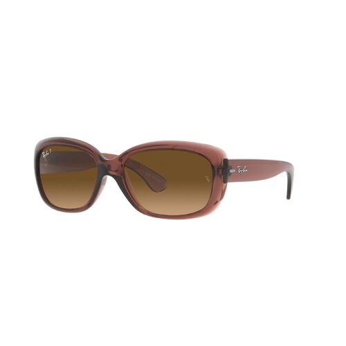 Ray-Ban RB4101 6593M2-58 Jackie Ohh Transparent Dark Brown / Brown Gradient Polarised Lenses