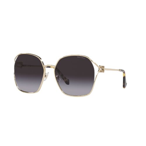 Miu Miu MU52WS ZVN5D1-60 Pale Gold / Grey Gradient Lenses