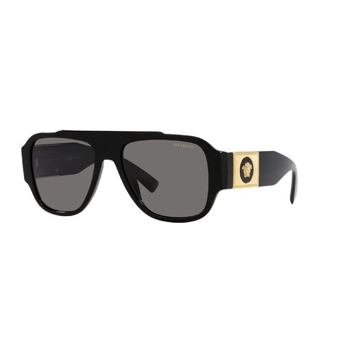 Versace VE4461 01 Dark Grey/Mirror Gold & Black Sunglasses | Sunglass Hut  USA