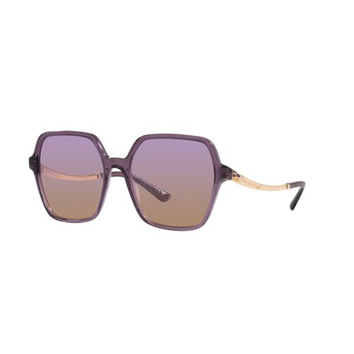 Bvlgari BV8252 5514EL-56 Transparent Amethyst / Violet Gradient Orange Lenses