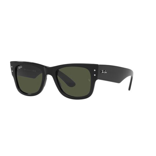 Ray-Ban RB0840S 901/31-51 Mega Wayfarer Black / Green Lenses