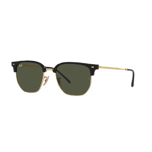 Ray-Ban RB4416 601/31-53 New Clubmaster Black On Arista / Green Lenses