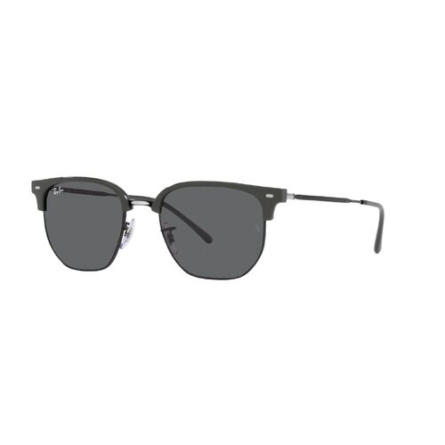 Ray-Ban RB4416 6653B1-53 New Clubmaster Grey On Black / Dark Grey Lenses