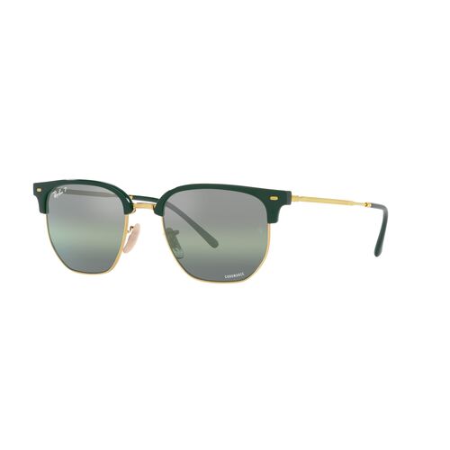 Ray-Ban RB4416 6655G4-51 New Clubmaster Green On Gold / Silver Green Mirror Chromance Polarised Lenses