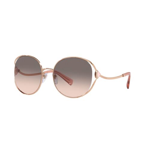 Bvlgari BV6181B 20143B-57 Pink Gold / Pink Gradient Grey Lenses