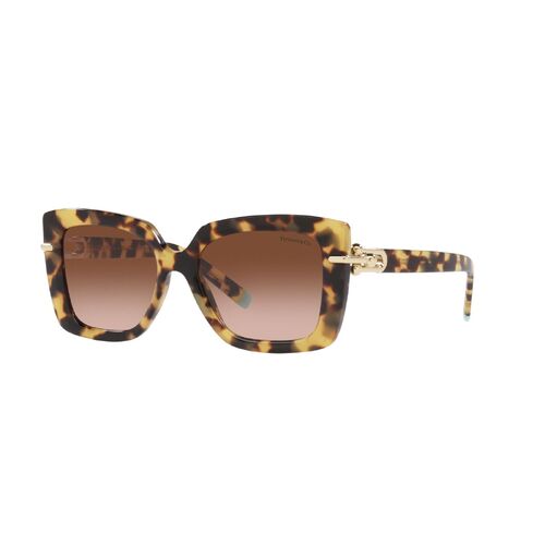 Tiffany & Co TF4199 80643B-53 Yellow Havana / Brown Gradient Lenses