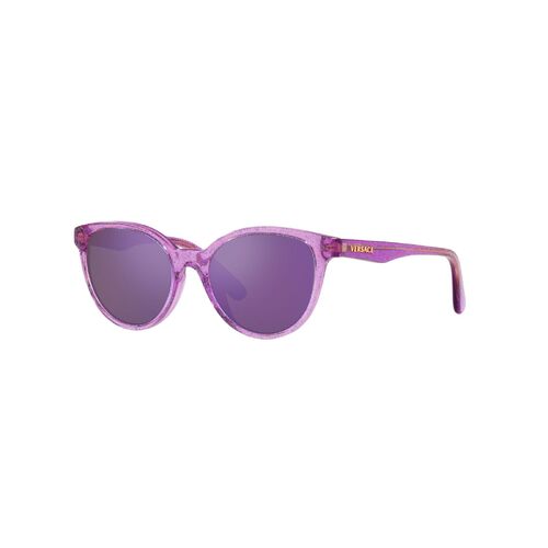 Versace Kids VK4427U 53734V-46 Lilac Glitter / Grey Mirror Violet Lenses