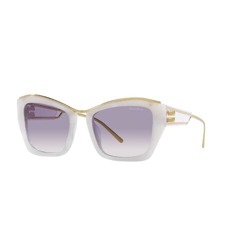 Miu Miu MU02YS 18H409-55 White / Clear Blue Gradient Lenses