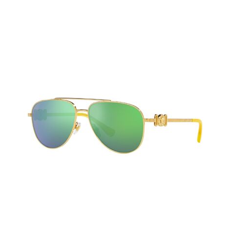 VIVID BLUE GREEN MIRROR AVIATOR SUNGLASSES WITH GOLD FRAME | eBay