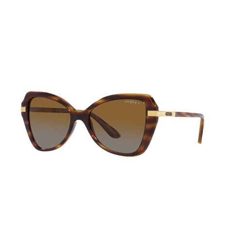 Vogue VO5479S 1508T5-53 Striped Dark Havana / Grey Gradient Brown Polarised Lenses