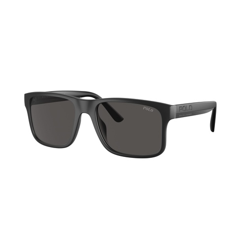 Polo Ralph Lauren PH4195U 500187-57 Matte Black / Dark Grey Lenses