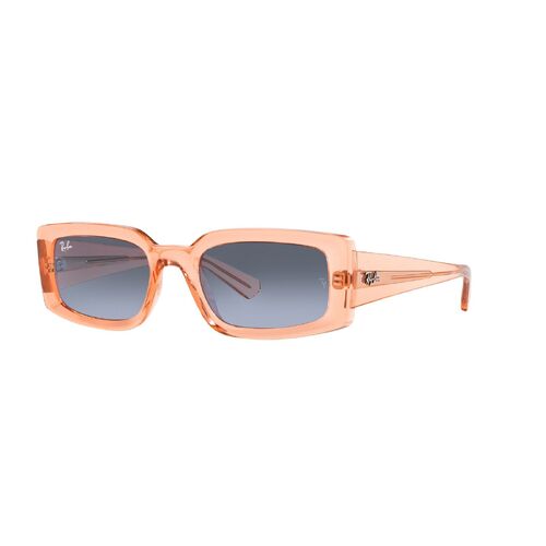 Ray-Ban RB4395 66868F-54 Kiliane Transparent Orange / Blue Grey Lenses