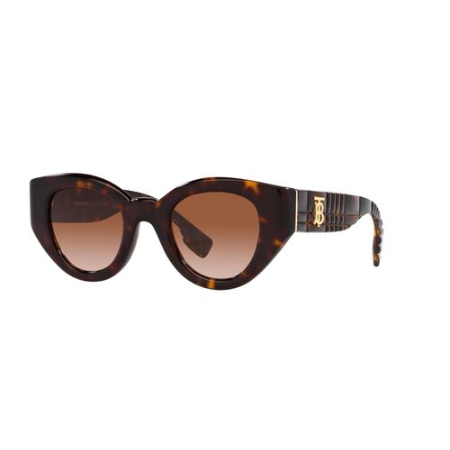 Burberry Meadow BE4390 300213-47 Dark Havana / Brown Gradient Lenses