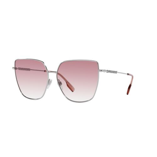 Burberry Alexis BE3143 10058D-61 Silver / Clear Pink Gradient Lenses