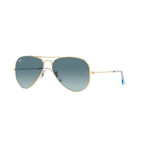 Ray-Ban RB3025 001/3M-58 Aviator Gold / Blue Lenses