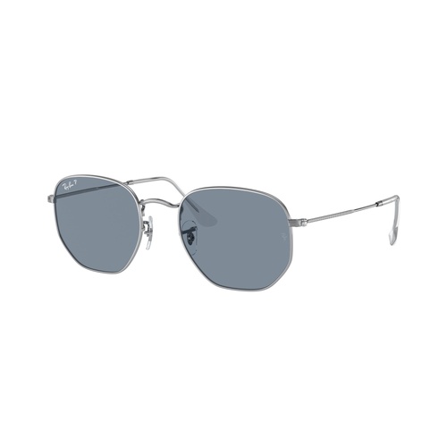 Ray-Ban RB3548N 003/02-54 Hexagonal Silver / Blue Polarised Lenses