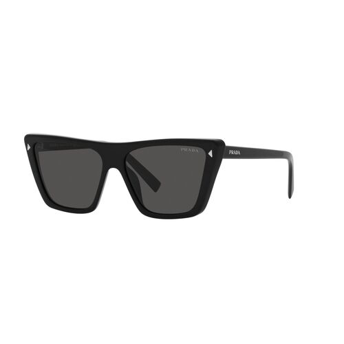 Prada PR21ZS 1AB5S0-55 Black / Dark Grey Lenses