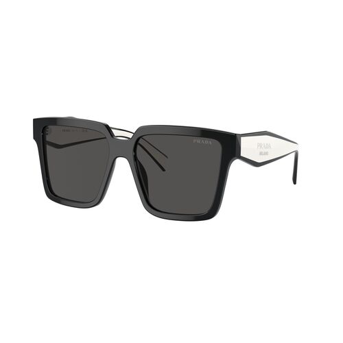 Prada PR24ZSF 1AB5S0-57 Black / Dark Grey Lenses