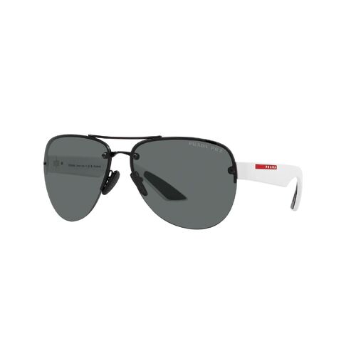 Prada Linea Rossa PS55YS 1AB02G-64 Black / Dark Grey Polarised Lenses