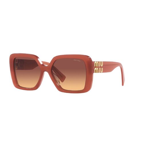 Miu Miu MU10YS 10M07P-56 Cognac Opal / Orange Gradient Violet Lenses