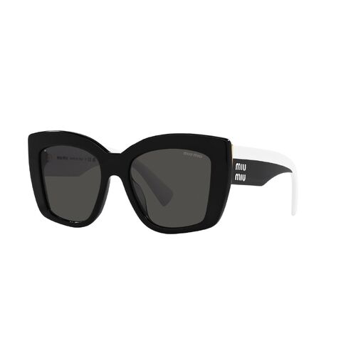 Miu Miu MU04WS 1AB5S0-53 Black / Dark Grey Lenses