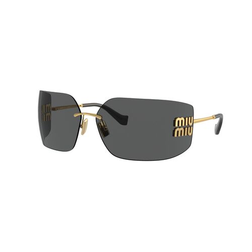 Miu Miu MU54YS 5AK5S0-80 Gold / Dark Grey Lenses