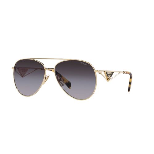 Prada PR73ZS ZVN5D1-61 Pale Gold / Grey Gradient Lenses