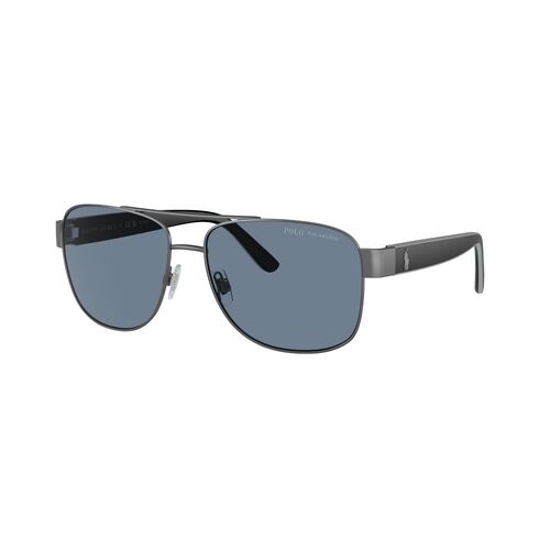 Polo Ralph Lauren PH3122 91572V-59 Matte Dark Gunmetal / Blue Polarised Lenses