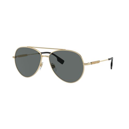 Burberry BE3147 110981-58 Light Gold / Dark Grey Polarised Lenses