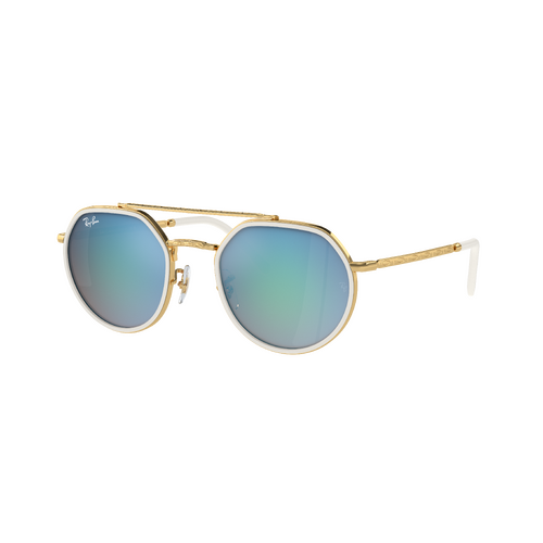 Ray-Ban RB3765 001/4O-53 Legend Gold / Blue Mirror Lenses