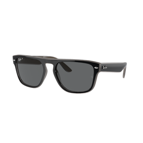 Ray-Ban RB4407 673381-57 Black & Light Grey & Transparent Grey / Dark Grey Polarised Lenses