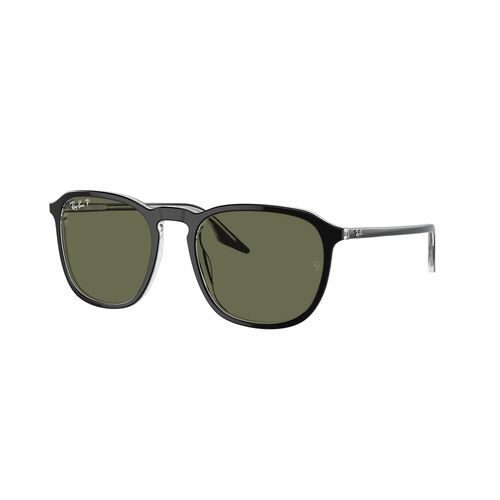 Ray-Ban RB2203 919/58-55 Black On Transparent / Green Polarised Lenses