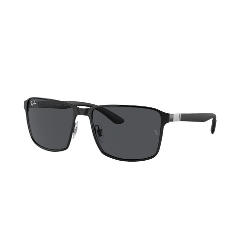 Ray-Ban RB3721 186/87-59 Black On Black / Dark Grey Lenses