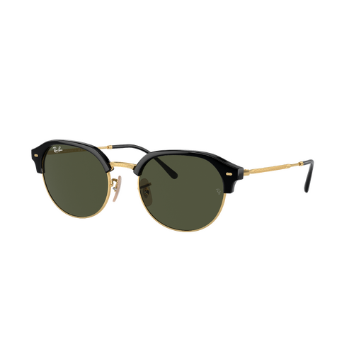 Ray-Ban RB4429 601/31-55 Black On Gold / Green Lenses