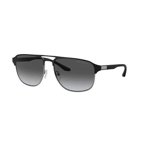 Emporio Armani EA2144 336511-60 Matte Gunmetal w Black / Grey Gradient Polarised Lenses