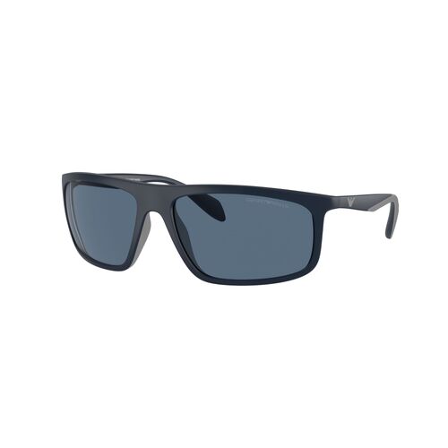 Emporio Armani EA4212U 508880-64 Matte Blue w Rubber Grey / Dark Blue Lenses