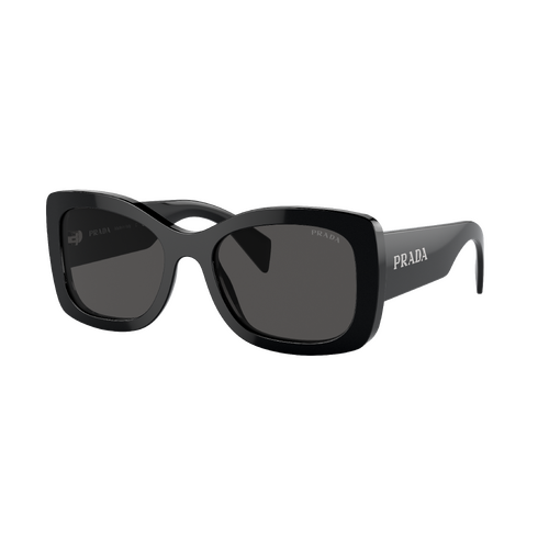 Prada PRA08S 1AB5S0-56 Black / Dark Grey Lenses