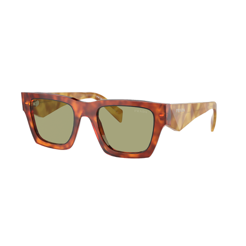 Prada PRA06S 11P60C-50 Cognac Tortoise / Green Lenses