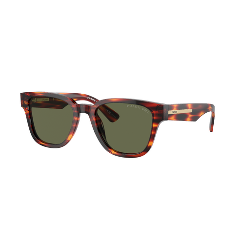 Prada PRA04S 13O03R-52 Havana Red / Green Polarised Lenses