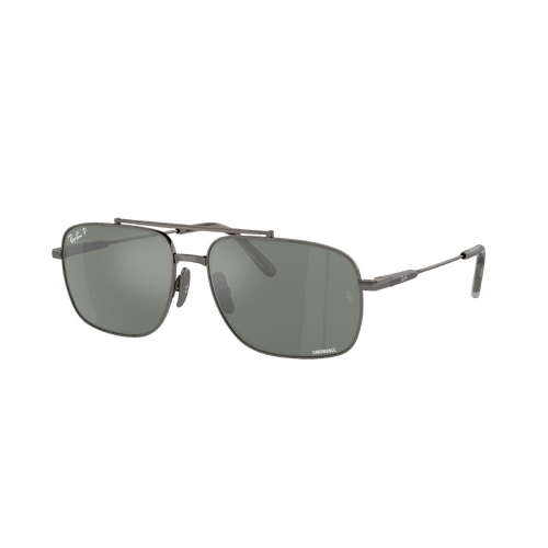 Ray-Ban RB8096 165/GK-59 Michael Titanium Gunmetal / Silver Grey Polarised Lenses