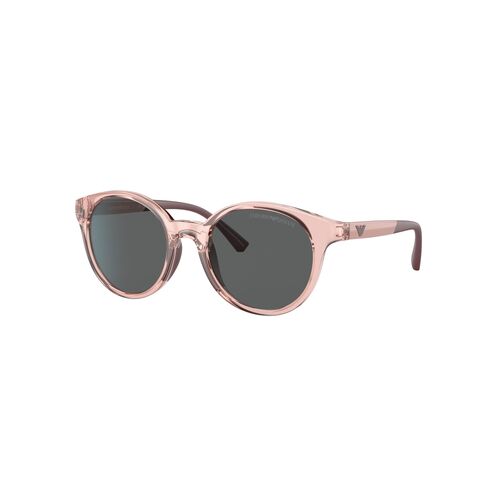 Emporio Armani Kids EK4185F 554487-47 Shiny Transparent Pink / Dark Grey Lenses