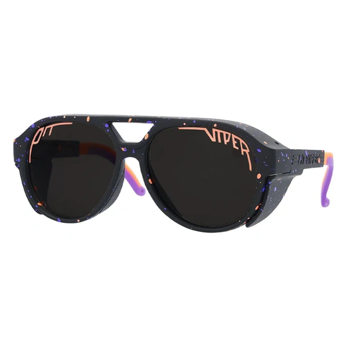 Pit Viper The Naples Exciters Black w Purple / Smoke Polarised Lenses
