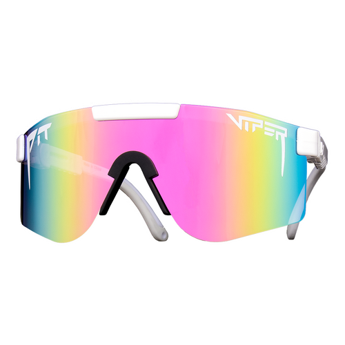 Pit Viper The Miami Nights Double Wide White / Pink Revo Lenses