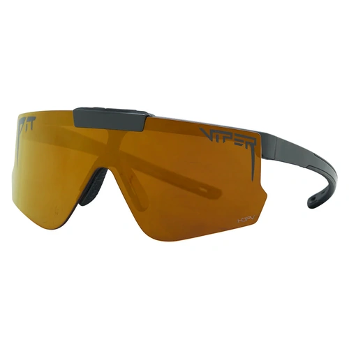 Pit Viper The Exec Flip-Offs Black / Gold Mirror Polarised Lenses