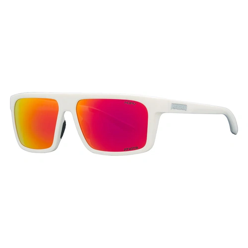 Pit Viper The Miami Nights Turboshaft White / Red Mirror Polarised Lenses