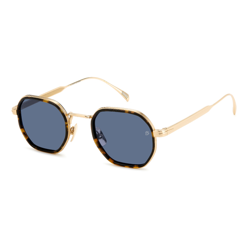 David Beckham DB 1097/S 06J KU 49 Gold Havana / Blue Avio Lenses