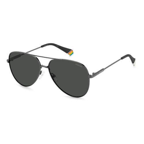 Polaroid PLD 6187/S KJ1 M9 60 Dark Ruthenium / Grey Polarised Lenses