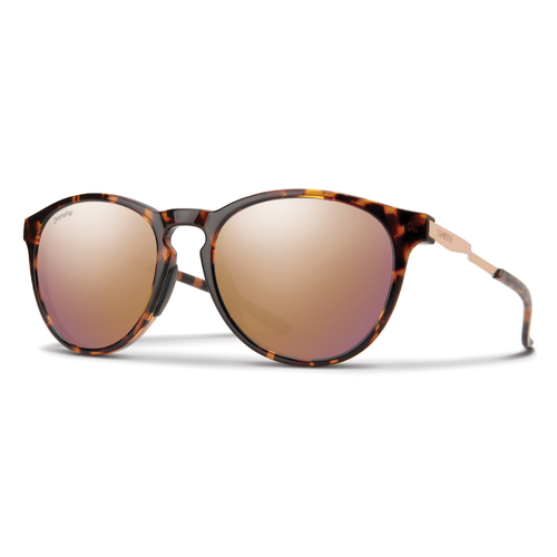 Smith Wander 086 9V 55 Havana / Pink Gold Gradient Mirror Chromapop Polarised Lenses