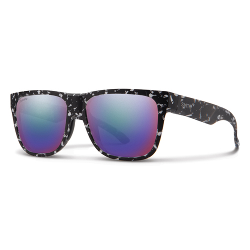 Smith Lowdown 2 2MS DF 56 Matte Black Marble / Violet Mirror Polarised Lenses