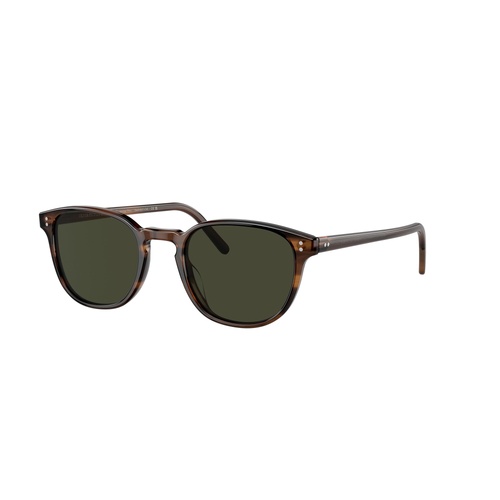 Oliver Peoples Fairmont Sun OV5219S 1724P1-49 Tuscany Tortoise / Green Polarised Lenses